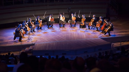 Les 12 violoncellistes des Berliner Philharmoniker fêtent leurs 40 ans