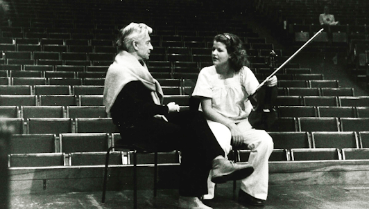 Herbert von Karajan dirige dos obras maestras de Bach — Con Anne-Sophie Mutter