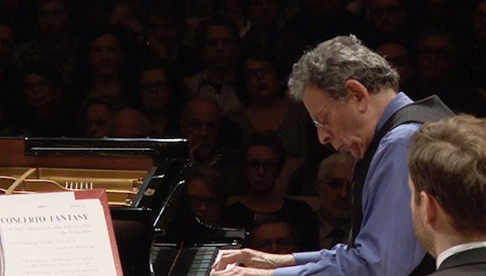 Kent Nagano conducts Glass, Tabassian, Mozhdehi and Dukas – With Philip Glass