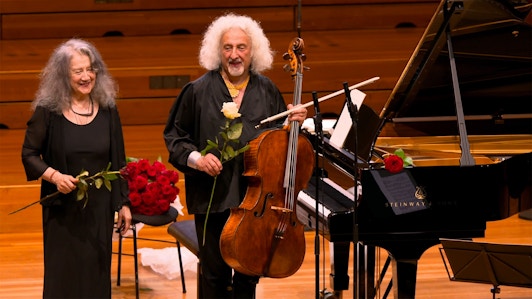 Martha Argerich and Mischa Maisky perform Beethoven