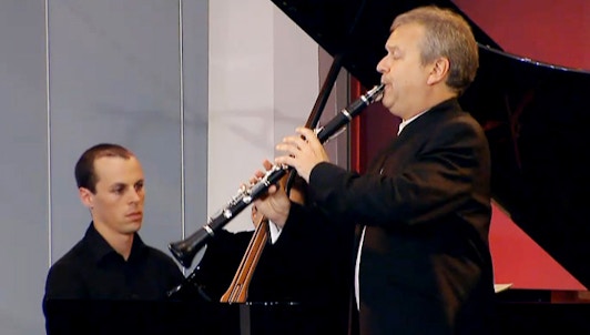 Michael Collins et Julien Quentin jouent Mozart, Weber et Poulenc