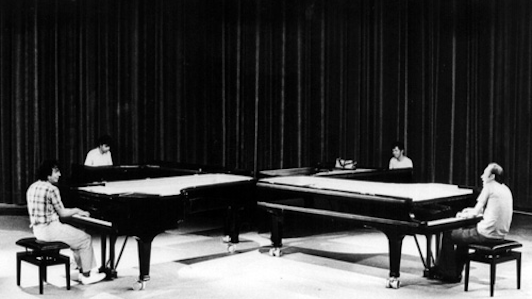 Rodion Shchedrin interpreta el Homenaje a Chopin para cuatro pianos
