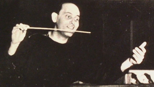 Retrato de Georg Solti, director de orquesta