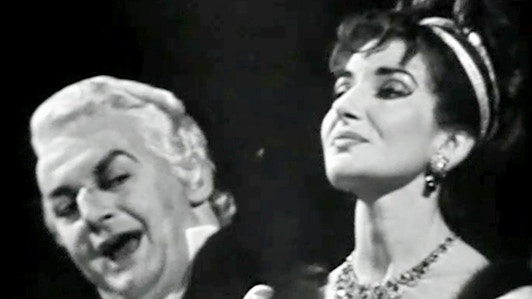 Тито Гобби и Мария Каллас поют «Тоску» Пуччини
